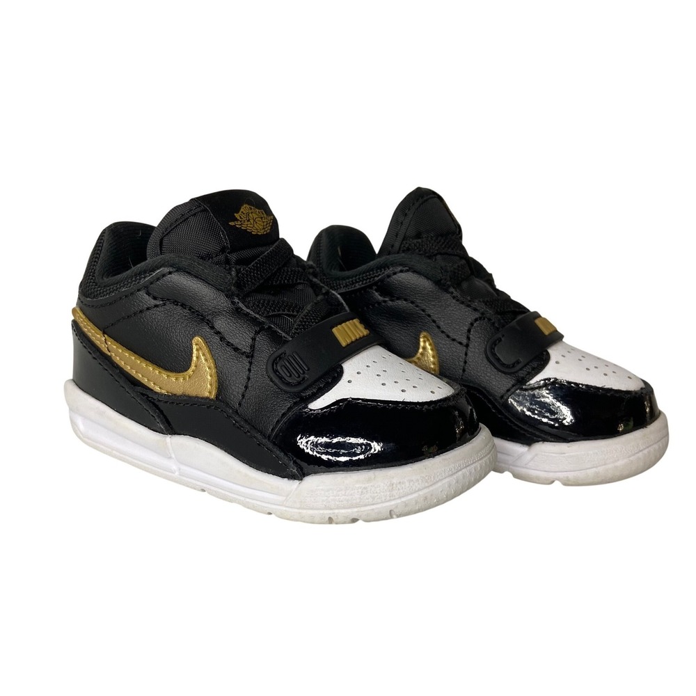 Jordan Toddler Shoes Size 5C Black Gold White Sneakers Athletic Basketball